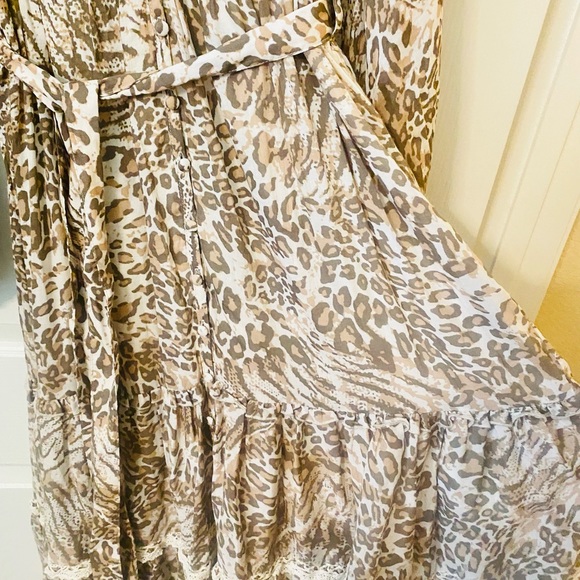 NWT  Spell & the Gypsy Collective Leopard Print Ada Gown - Picture 12 of 17